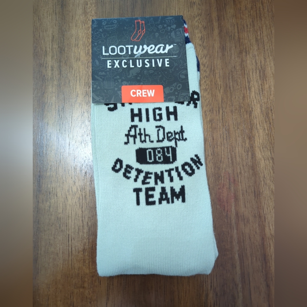 LootCrate Exclusive The Breakfast Club Graphics High Length Socks  size 6-12